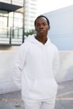 cool man white hoodie